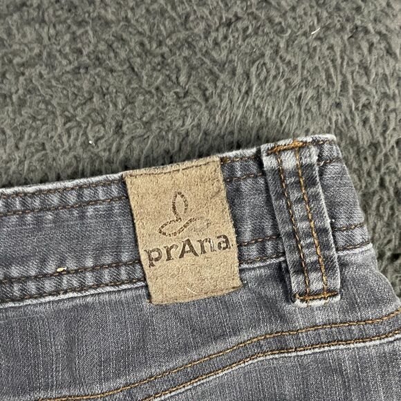 Prana Jeans Mens 32x34 Gray Bridger Slim Fit Dark Wash Denim Stretch Outdoor - Picture 11 of 16